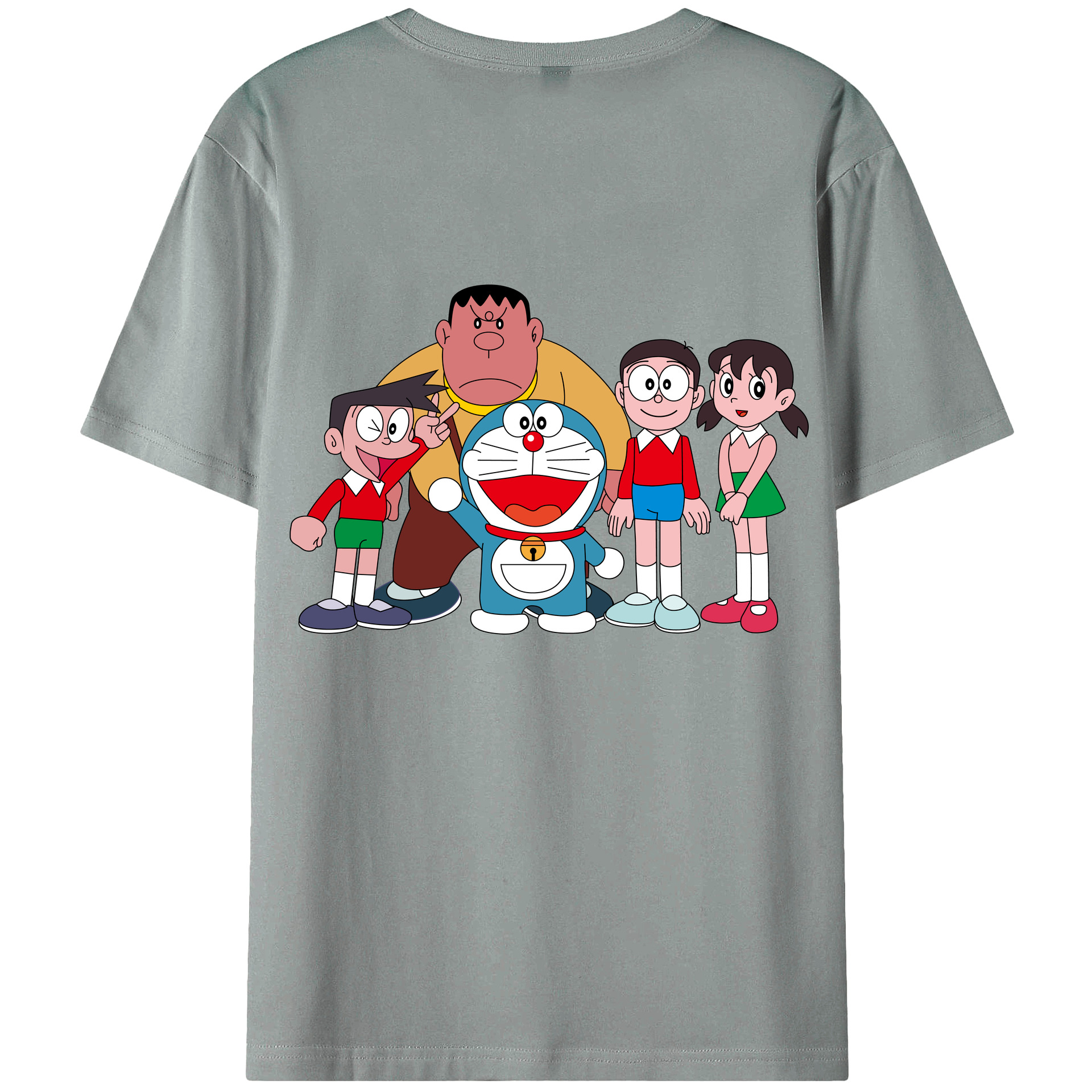 （画像用） ドラえもん 骨川 スネ夫 Doraemon Honekawa Suneo 綿100％ メンズ半袖Tシャツ（バックプリント） 通気性